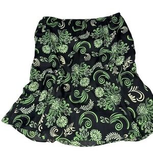 Floral Print Whimsigoth midi skirt fairycore‎ y2k indie vintage